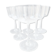 6 wine glasses light blown crystal