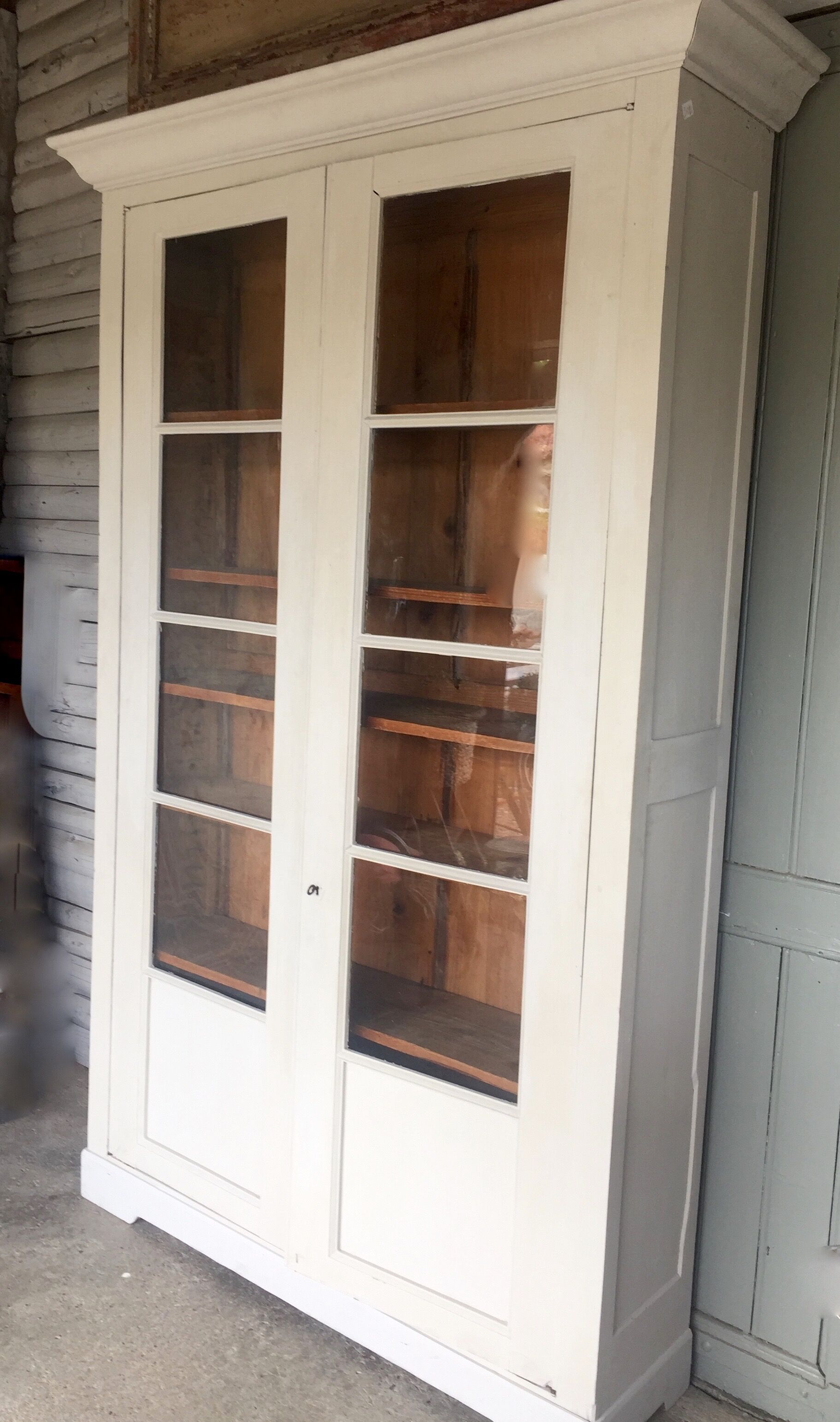 Showcase glass old cabinet