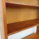 Large vintage oak wood bookcase shelf from the 50s 60s