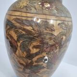 Early 20th century Persian Qajar dynasty pottery vases / bowl / bottle / 1900s