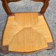 4 Louis XV style chairs in solid oak