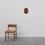 Art Deco Wall-Mounted Coat rack with Geometric Marquetry, France ca. 1930