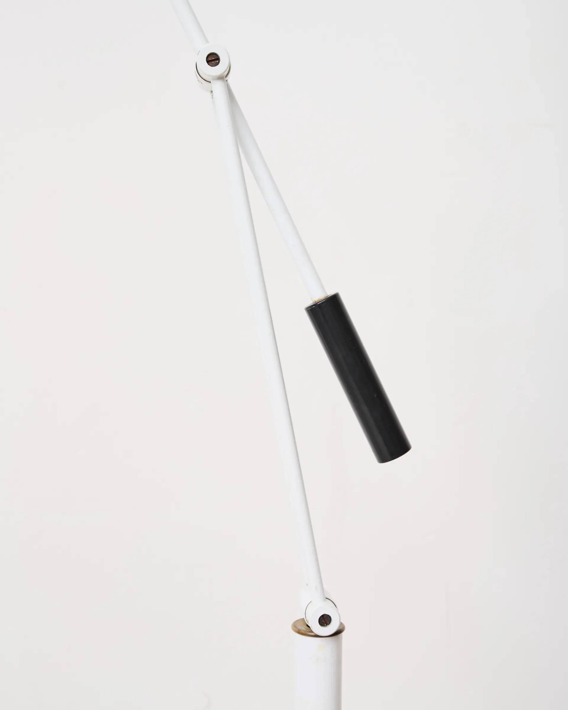 Articulated reading floor lamp, Italy, 1980s