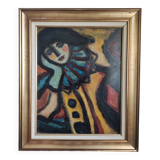 Oil on panel by Demianoff, the harlequin