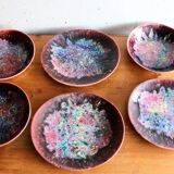 6 Morvan ceramic plates