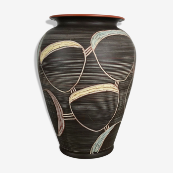 Vase abstrait en céramique de Sawa Franz Schwaderlapp, Allemagne, années 1950