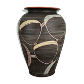 Abstract ceramic pottery vase by Sawa Franz Schwaderlapp, Germany, 1950s