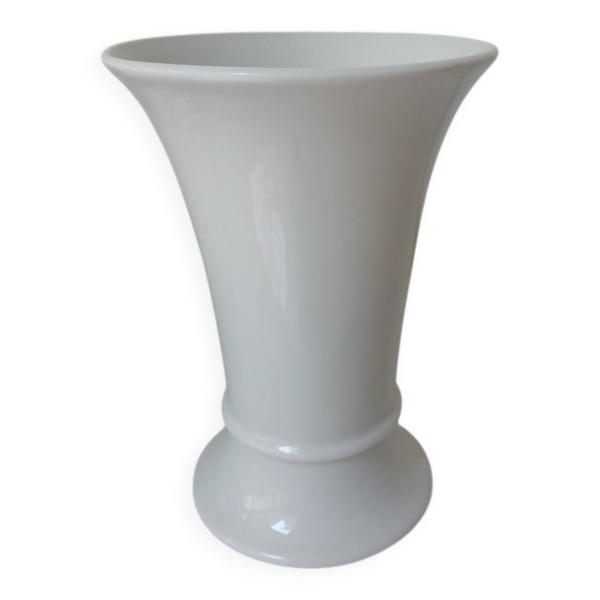 White porcelain vase