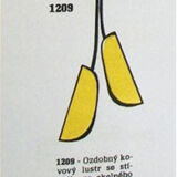 Chandelier by Josef Hurka, model 1209, 1960 for Napako