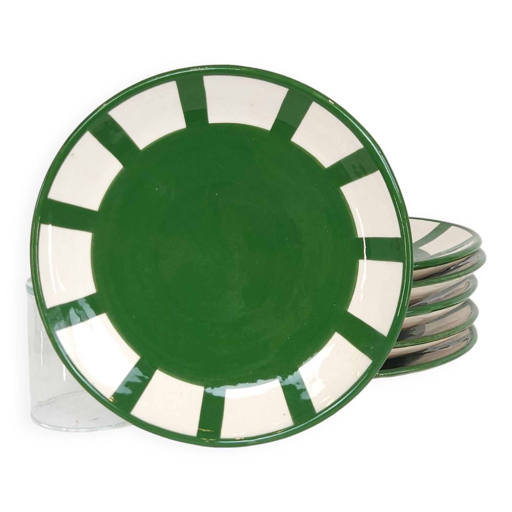 Medium plate - SOL green border