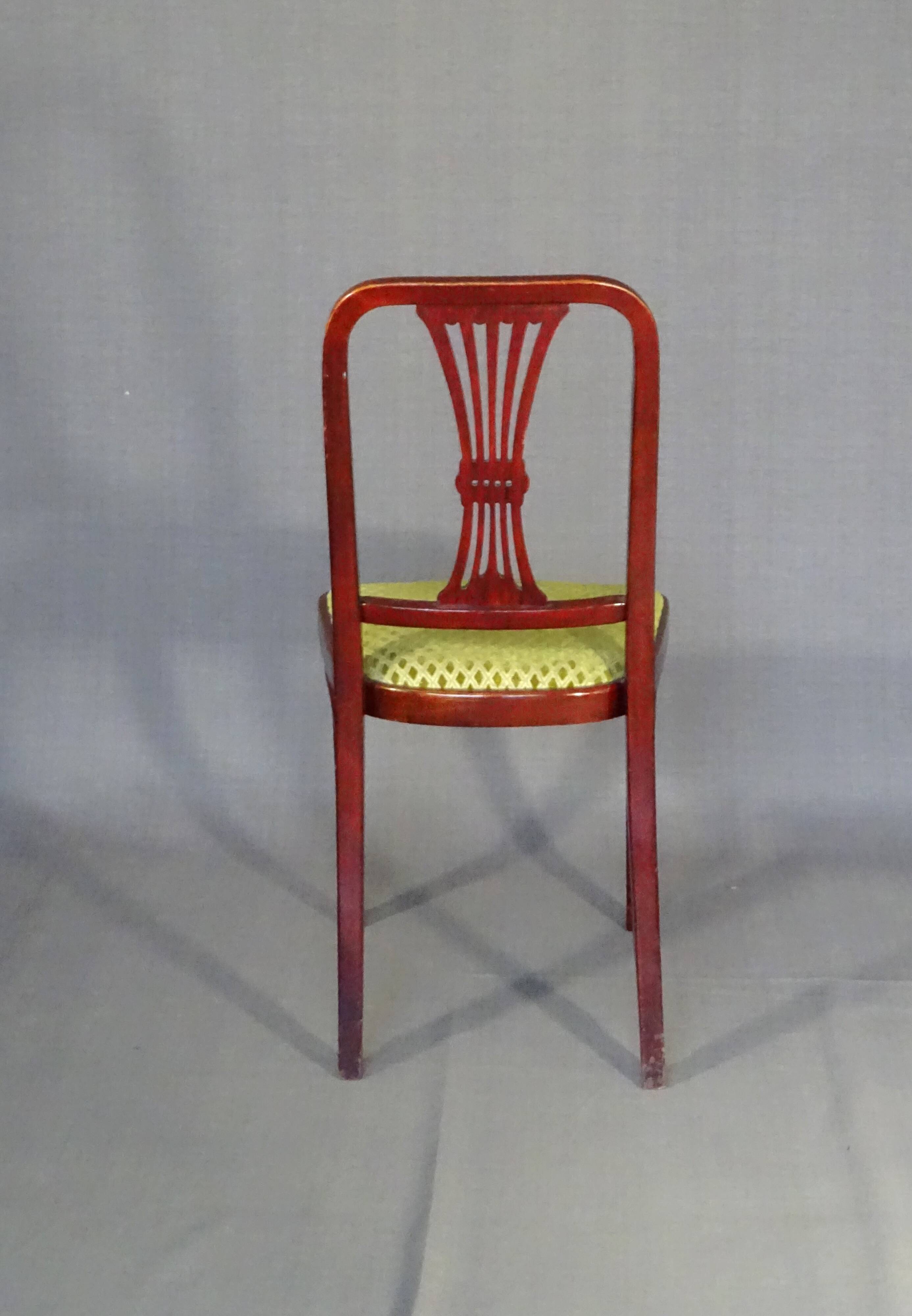 Set of 4 Art Deco chairs by Thonet, No. A78, circa 1930