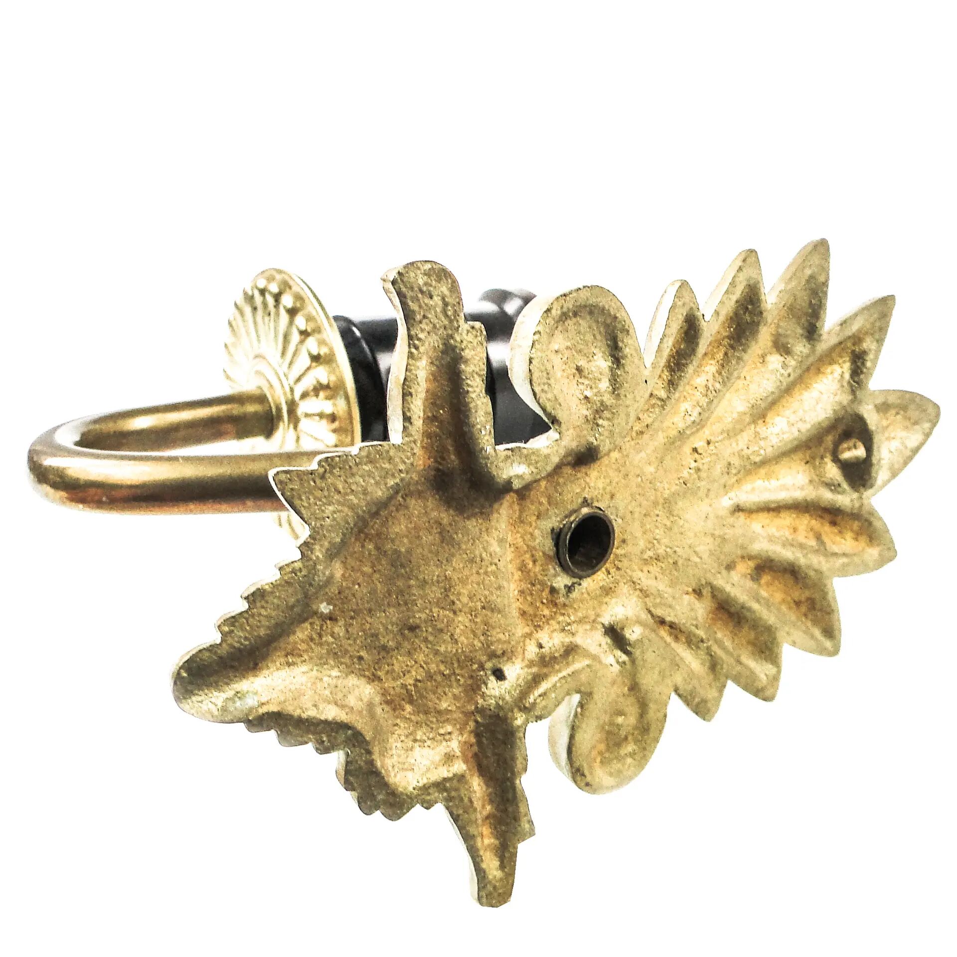 Rococo wall sconce, brass, Sweden, 1950s