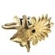 Rococo wall sconce, brass, Sweden, 1950s
