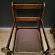 Pair of Vintage Brutalist armchairs from the 60s in leather and solid oak