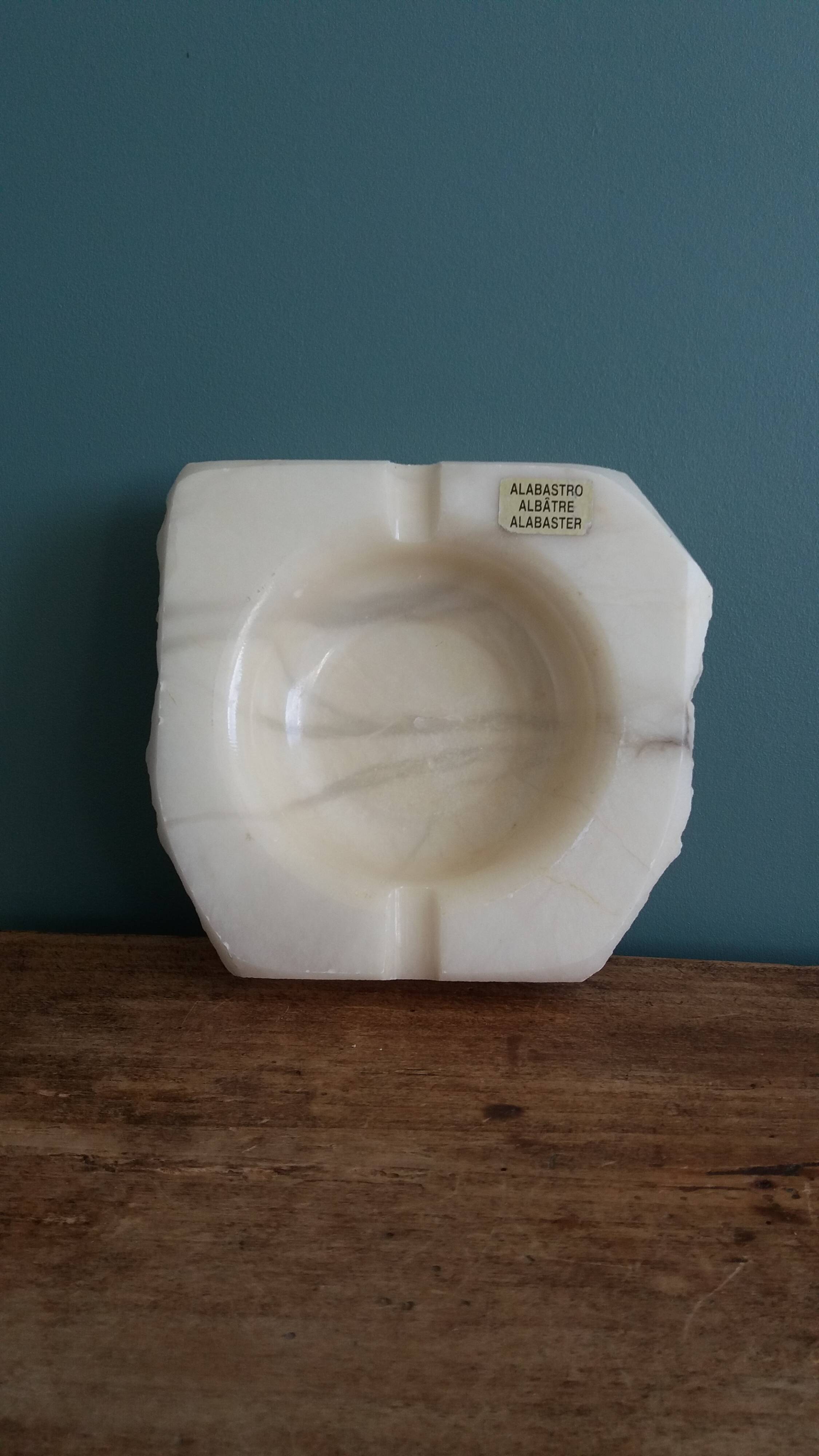 Alabaster ashtray, Italy