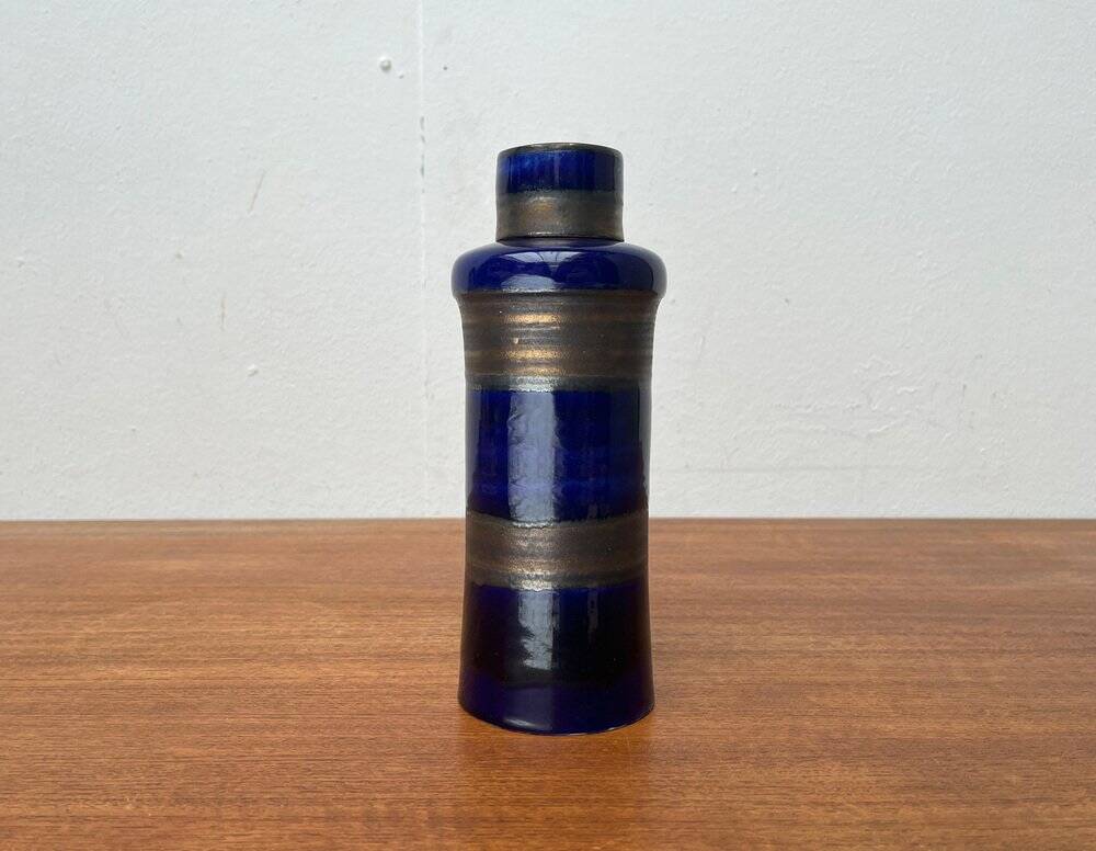 Mid-century German studio pottery bottle vase with lid by Cornelsen Kindermann, 1960s.
