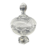 Paris crystal candy box on stand with leaf and fruit decor - 637001