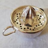 Silver metal citrus press Christofle