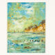Seacoast, oil on plate
