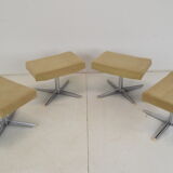 Set of Four Rotate Footstools 1970's