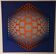 Plate by Victor Vasarely – "Universal Structure of the Hexagon" – Op A