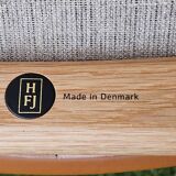 2 "The French Chair" seats by designer Finn Juhl and 1 matching footrest.