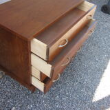 Vintage chest of drawers with compass feet