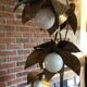 Lampadaire fleurs et plante lampe de plancher de fleur - design années 70