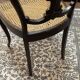 Napoleon III chair in blackened wood