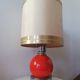 Lamp foot chrome vintage ceramic ball 60 70