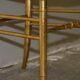 Spencer family gilded wooden bergère bench chair