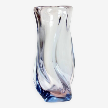 Grand vase en verre de Murano par Hospodka, Tchécoslovaquie 1960