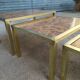 Brass nest of tables 1970