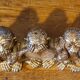 Clock / alarm clock vintage lancel model "the three monkeys of wisdom" very rare!
