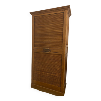 Oak furniture with double curtains