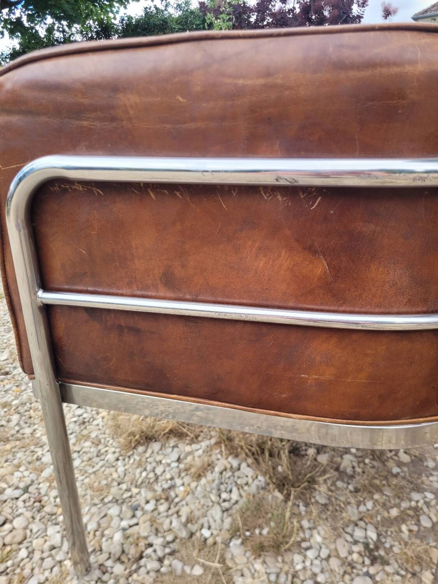 Vintage leather armchairs