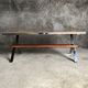 Ceramic coffee table and chrome and wood legs, Juliette Belarti, 1960