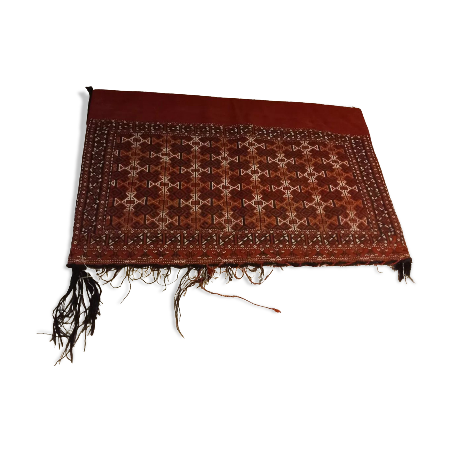 Oriental carpet saddle bag of dromedary turkmen