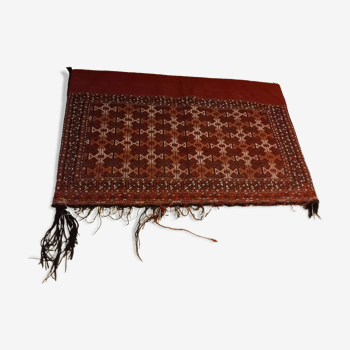 Oriental carpet saddle bag of dromedary turkmen