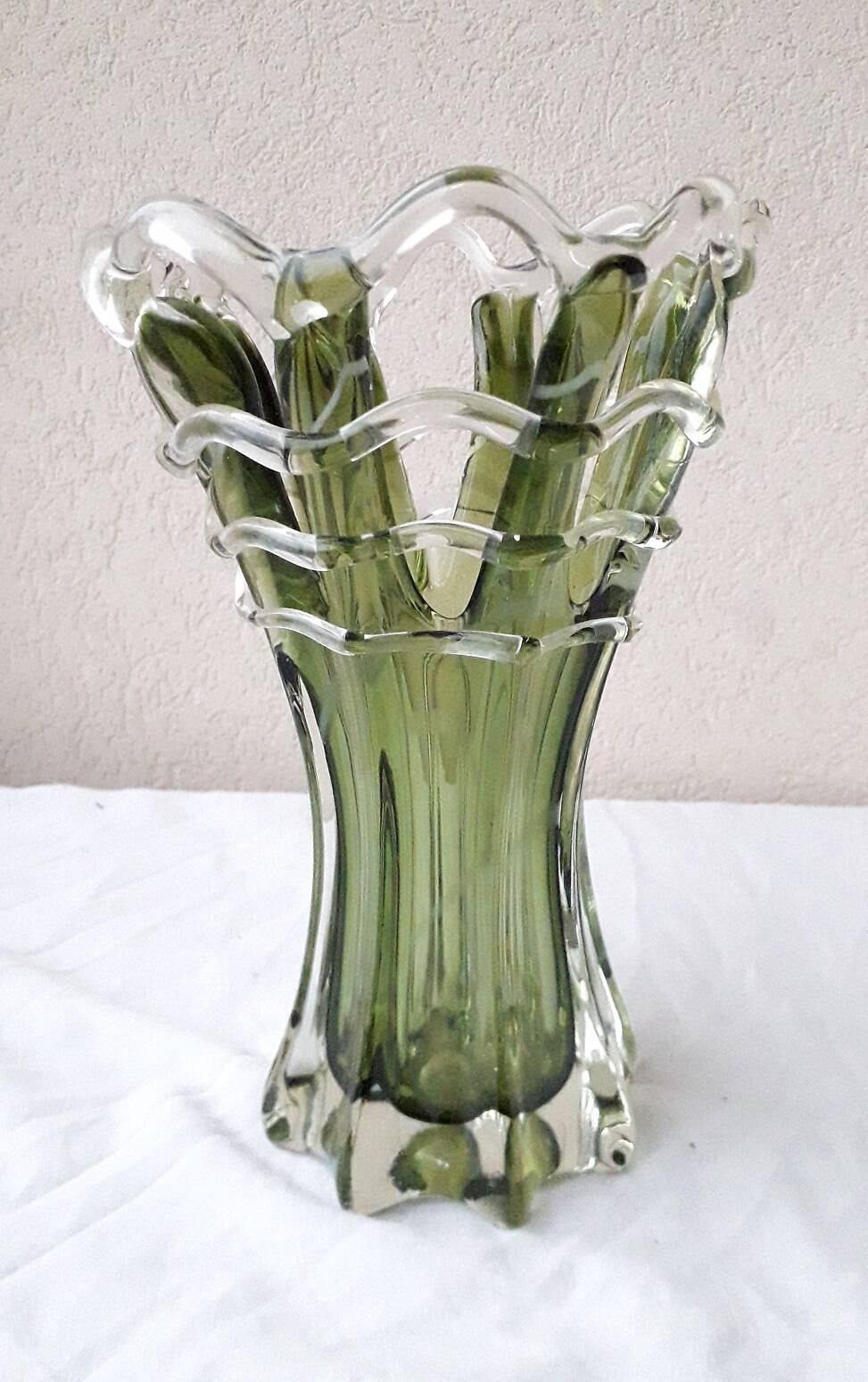 Blown glass vase