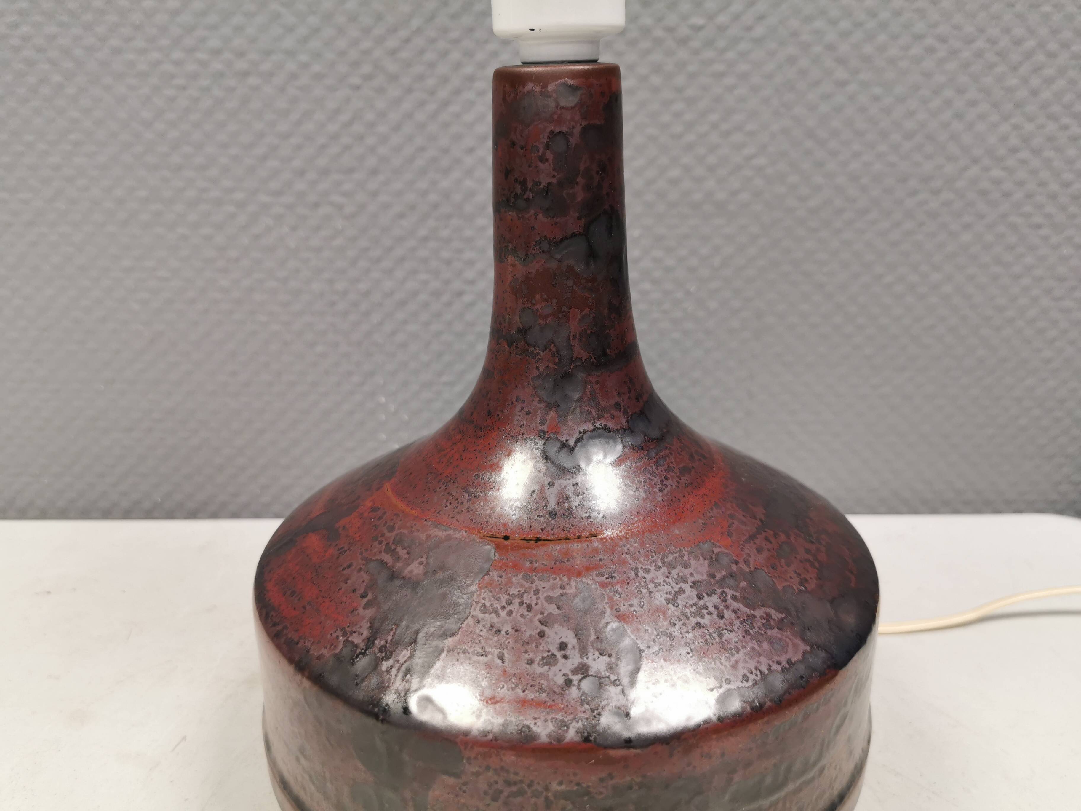 Table lamp in ceramic from Desiree Denmark 1980s.