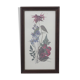 Botanical engraving of vintage flowers in its frame