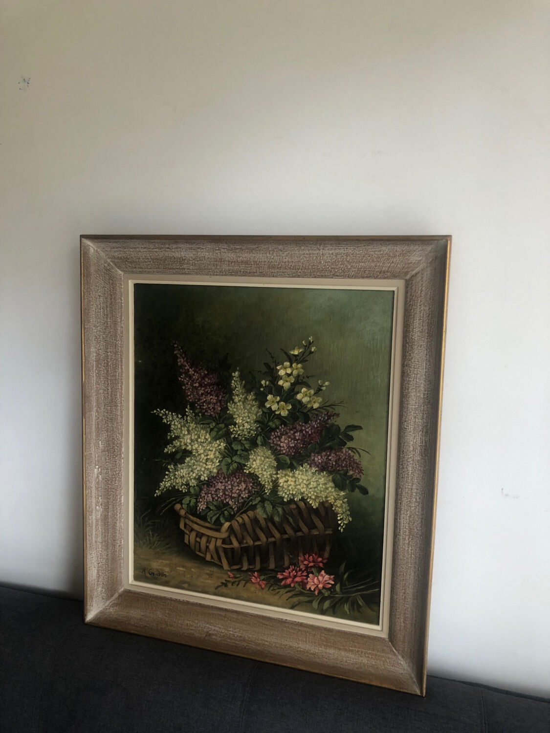 Bouquet of lilacs oil on canvas