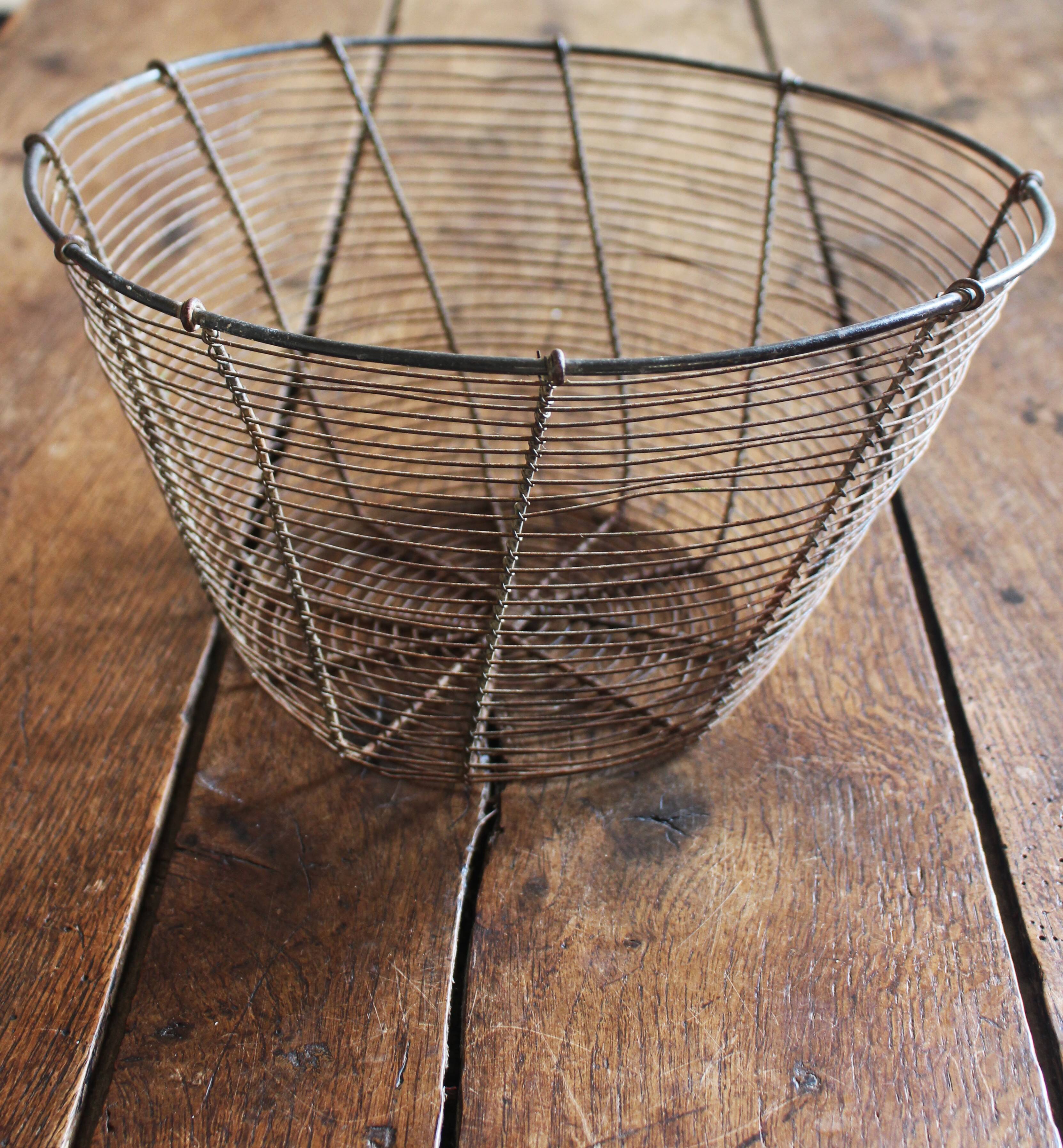 Panier Corbeille ronde métal fil de fer