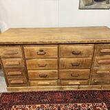 Old oak workshop drawer unit