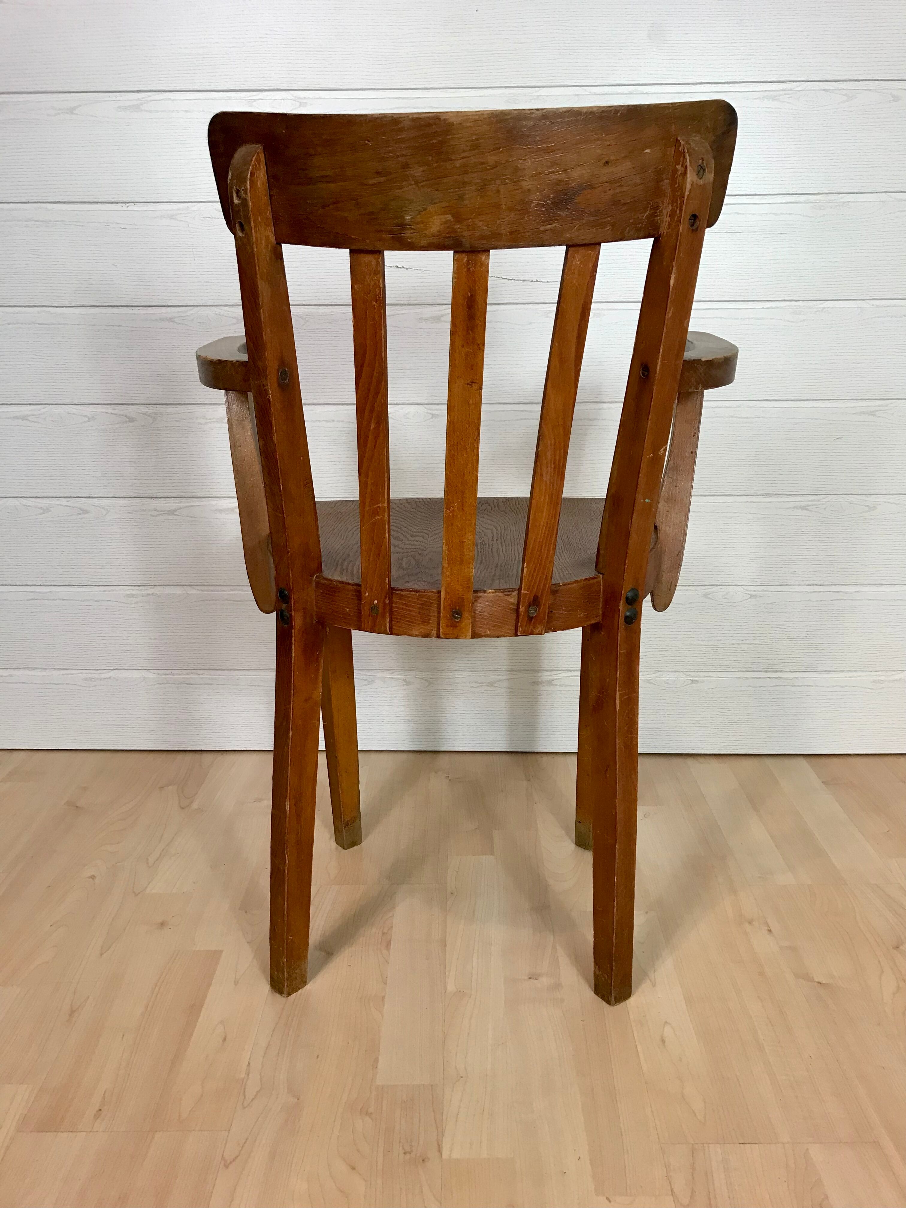 Vintage oak office chair