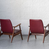 Set easy chairs by louis van teeffelen for wébé, dutch design, 1960s