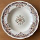 6 antique semi-deep plates in Longchamp earthenware.