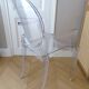 Fauteuil Kartell " Louis Ghost " Cristal design Philippe Starck