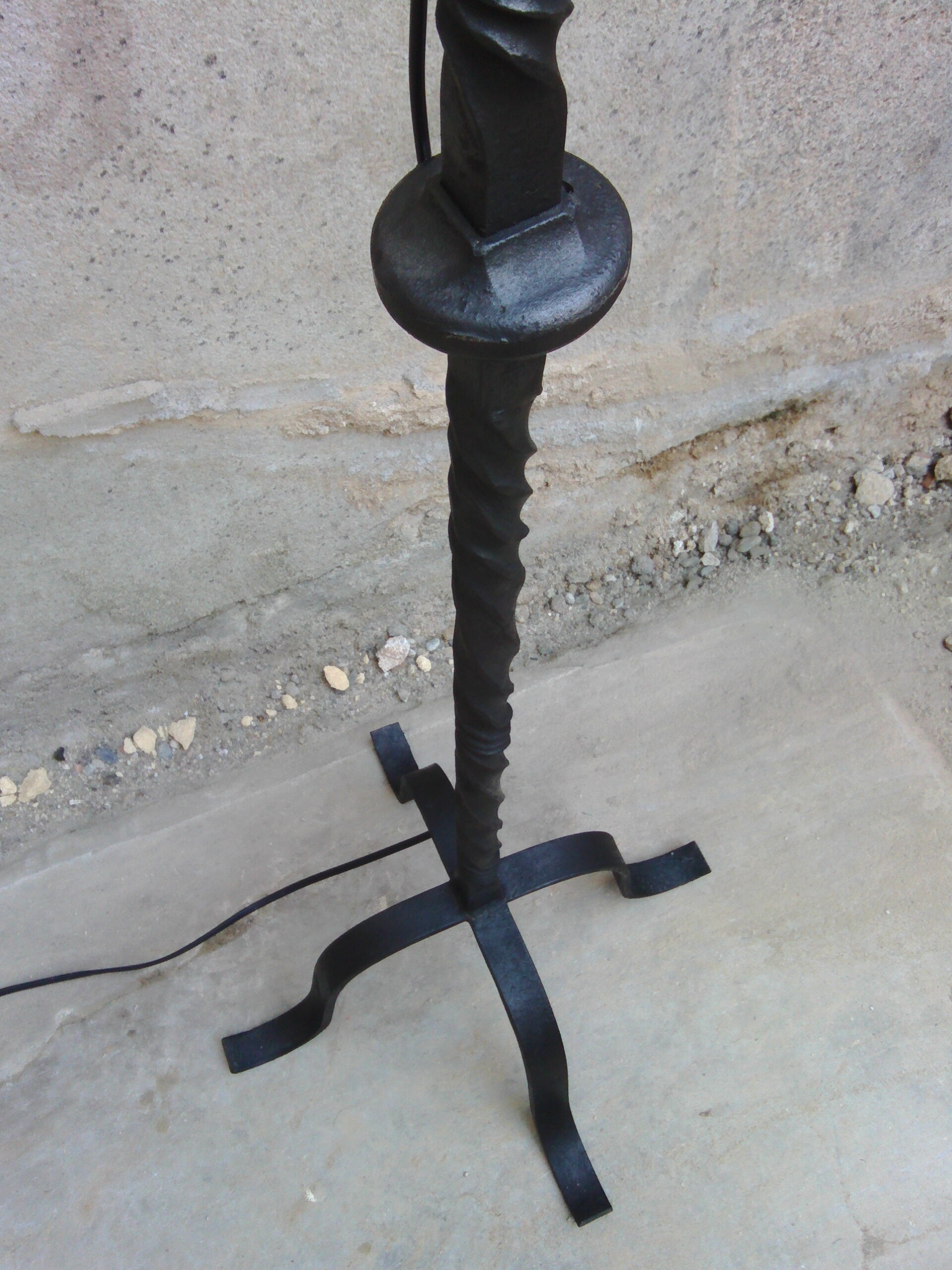 Brutalist floor lamp